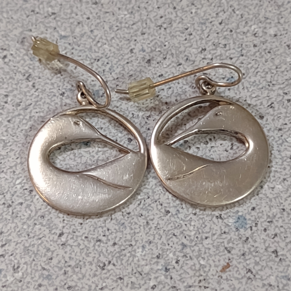 Firm Final Price!*Sterling Loon Earrings